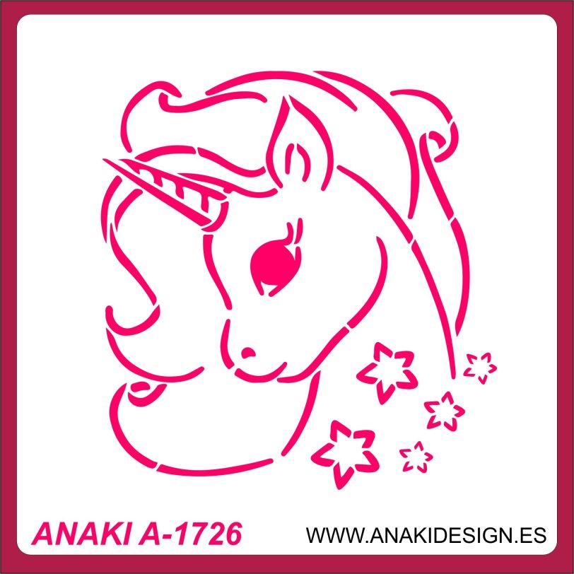 STENCIL UNICORNIO ESTRELLAS