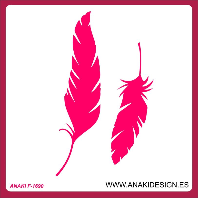 STENCIL PLUMAS