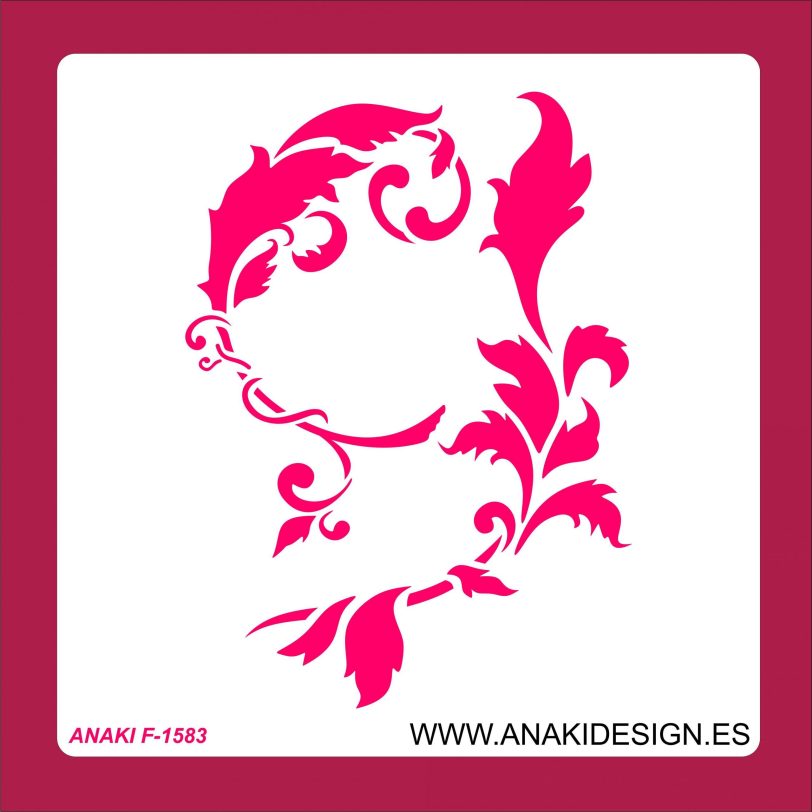 STENCIL HOJAS ARABESCOS