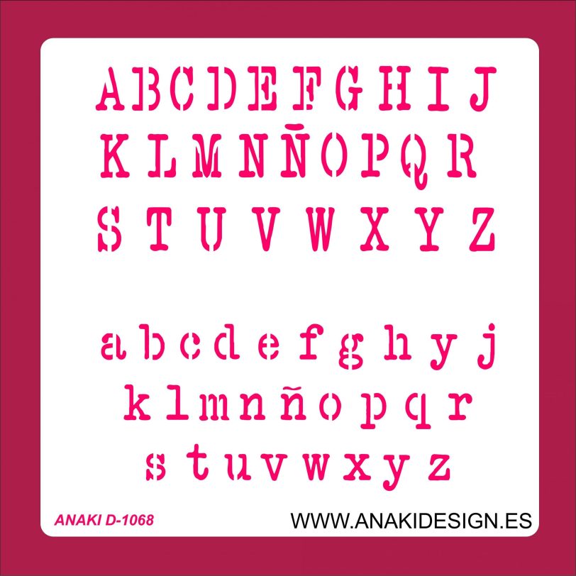 STENCIL ABECEDARIO