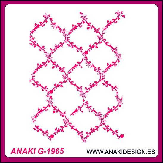 STENCIL ARABESCO FLORAL