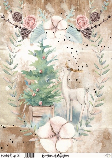 LAMINA ADHESIVA WINTER XMAS 06