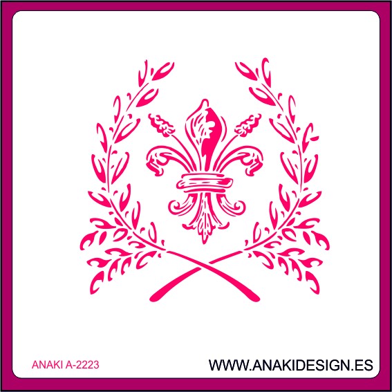 STENCIL FLOR DE LIS