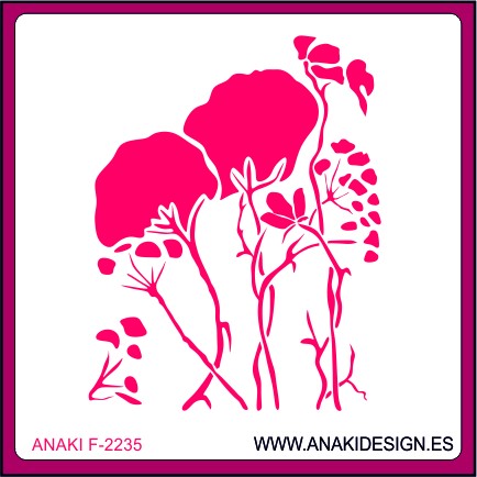 STENCIL FLORES