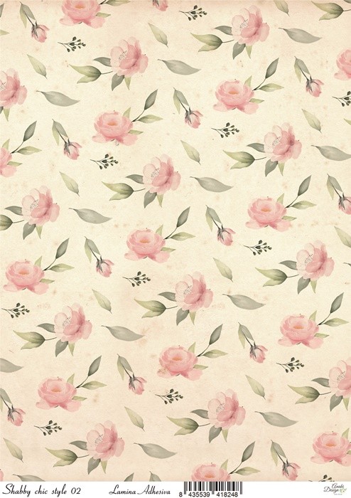LAMINA ADHESIVA SHABBY CHIC STYLE 02