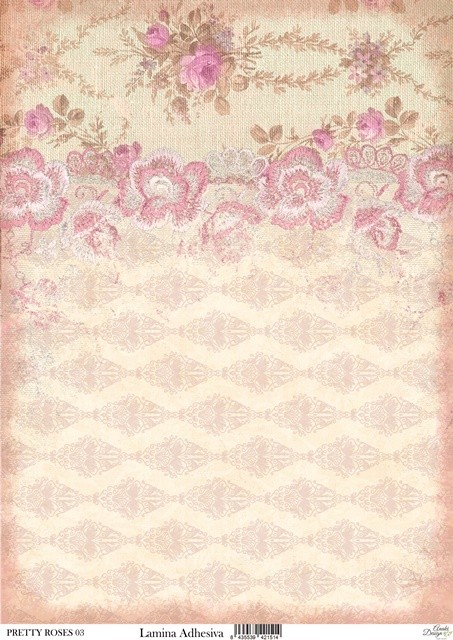 LAMINA ADHESIVA PRETTY ROSES 03