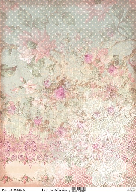 LAMINA ADHESIVA PRETTY ROSES 02